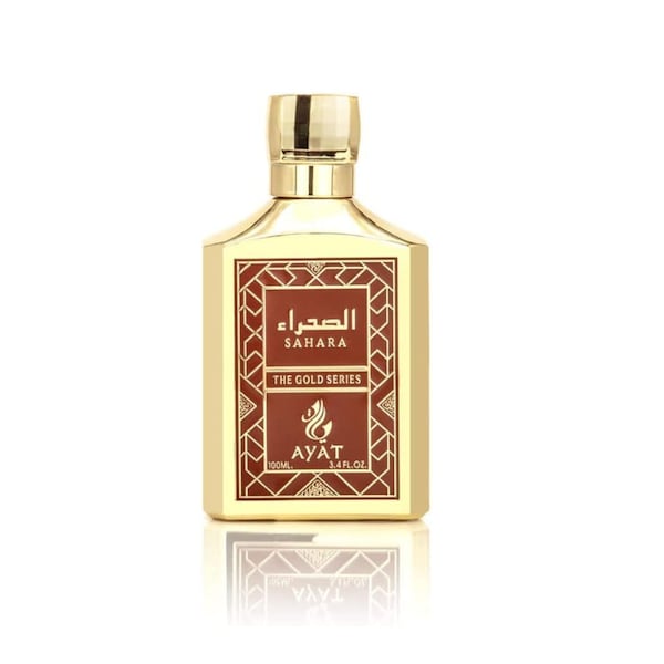 AYAT PERFUMES MENS Gold Series Eau de Parfum Sahara 100 ml Fragancia árabe para hombre Fragancia sensual diseñada y fabricada en Dubai (Sahara)