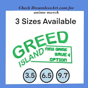 Anime Stickdatei HxH - Greed Island