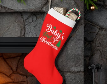 Gratis verzending Britse | Santa Sock voor de eerste kerstdag van je baby | Kerst sok voor cadeau