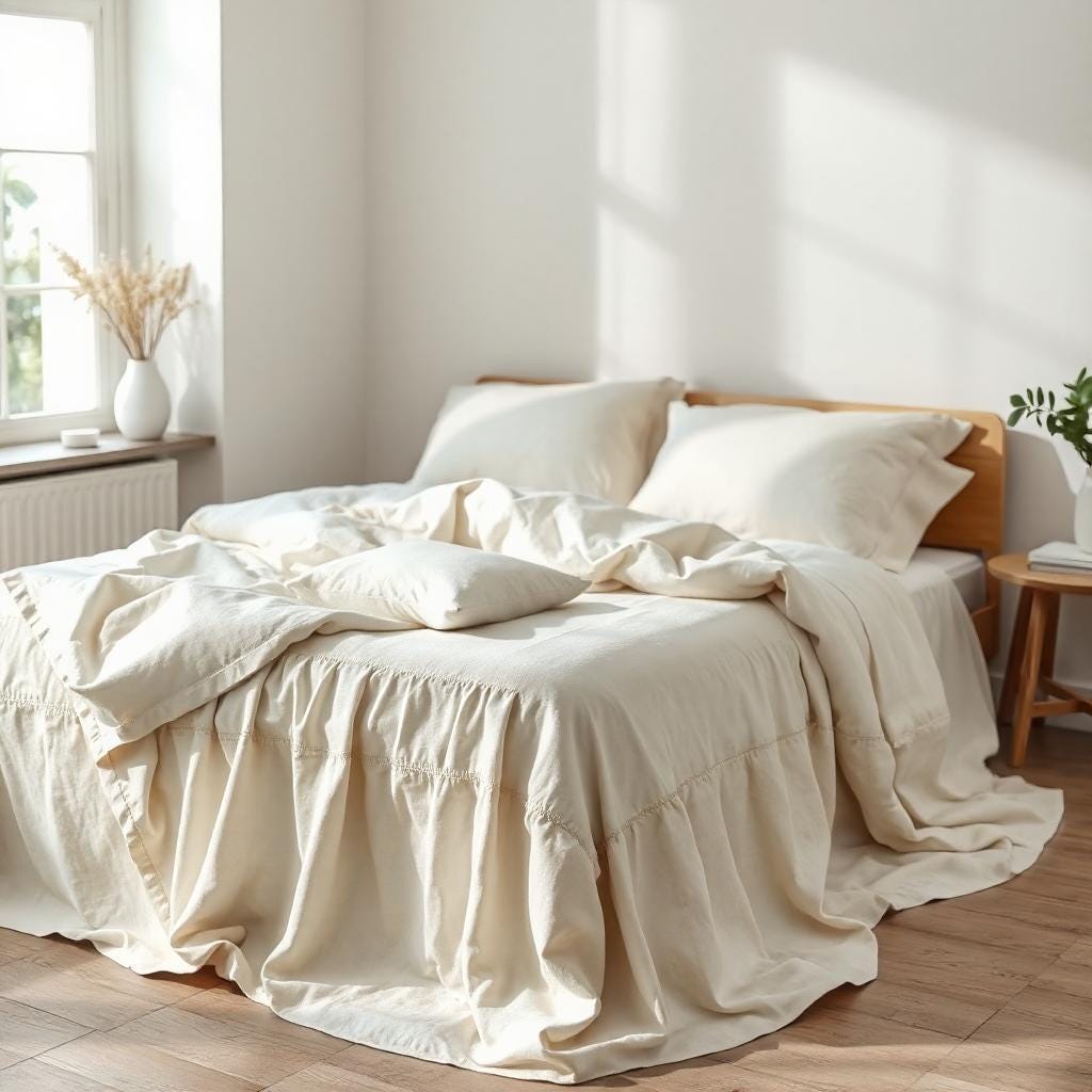 White Bedding Set | Romantic Bedding | White Ruffle Bedsheet | Ruffled ...