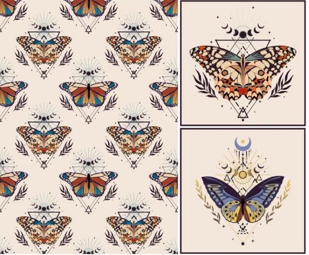 Dixie Belle Furniture Decoupage Rice Paper - Boho Butterfly - Boho Rice ...