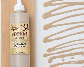 8oz. VooDoo Gel Stain | Furniture Stain | Wood Stain | Gel Stain | Bleached Cypress |  Natural Wood Stain | VooDoo Stain | Dixie Belle