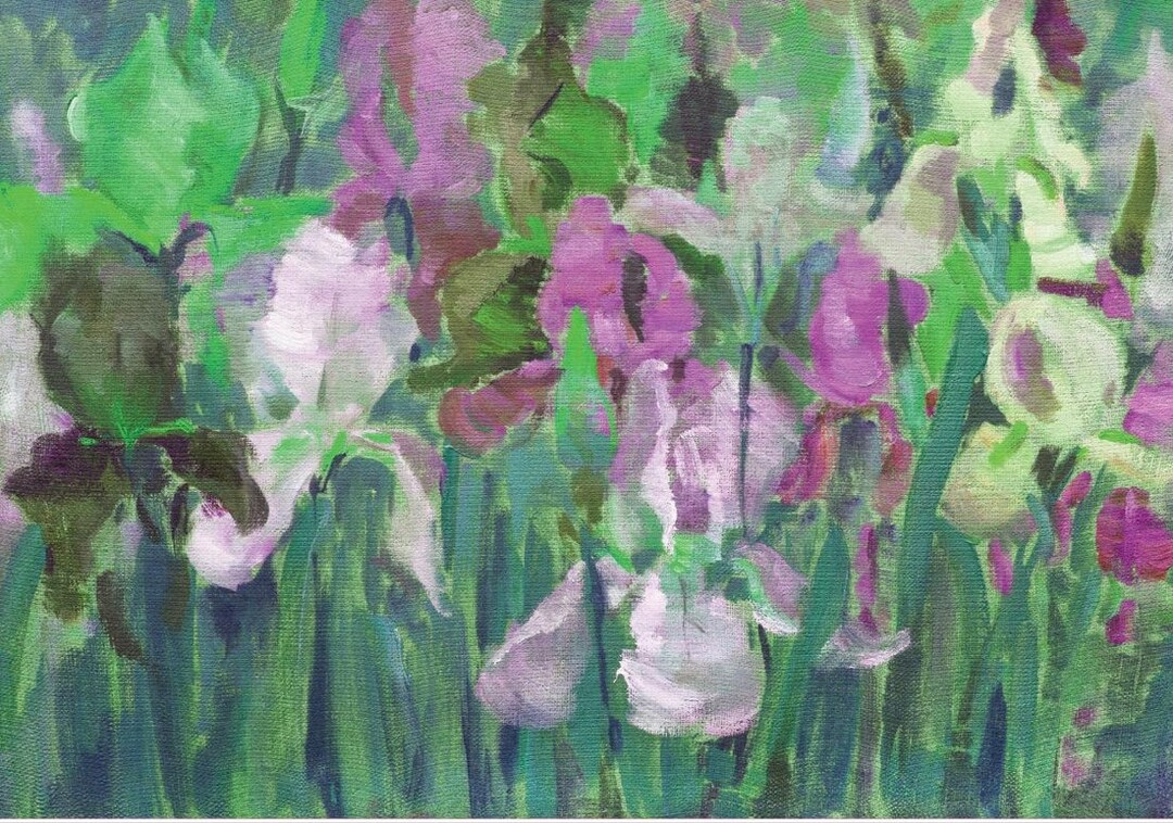 NEW Dixie Belle Furniture Decoupage Rice Paper Blooming Iris