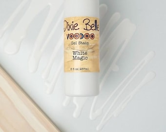 8oz. VooDoo Gel Stain | Furniture Stain | Wood Stain | Gel Stain | White Magic |Natural Wood Stain | VooDoo Stain | Dixie Belle