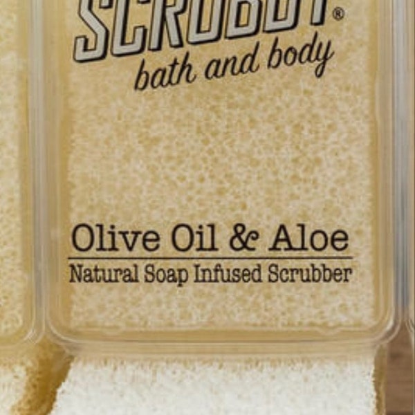 Soap - Scrubby Soap - Hand Soap - Bath & Body Soap - Aloe Soap - All-Natural Soap - Loofah Soap - Heavy Duty Soap - Olive Oil Scrubby