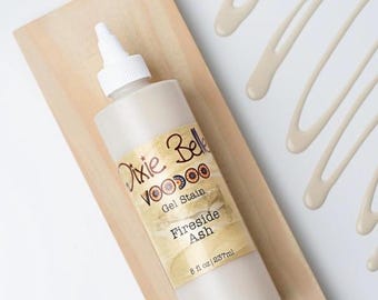 8oz. VooDoo Gel Stain | Furniture Stain | Wood Stain | Gel Stain | Fireside Ash |Natural Wood Stain | VooDoo Stain | Dixie Belle