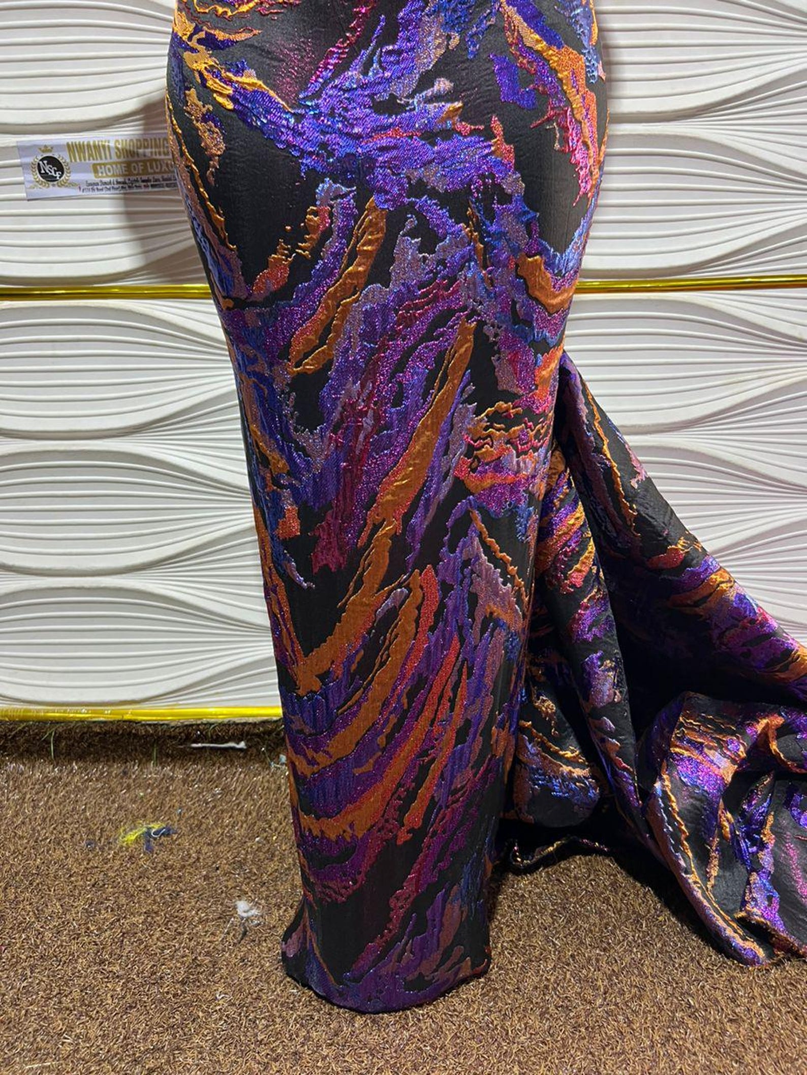 Yemmy Damask bubu dress / Brocade