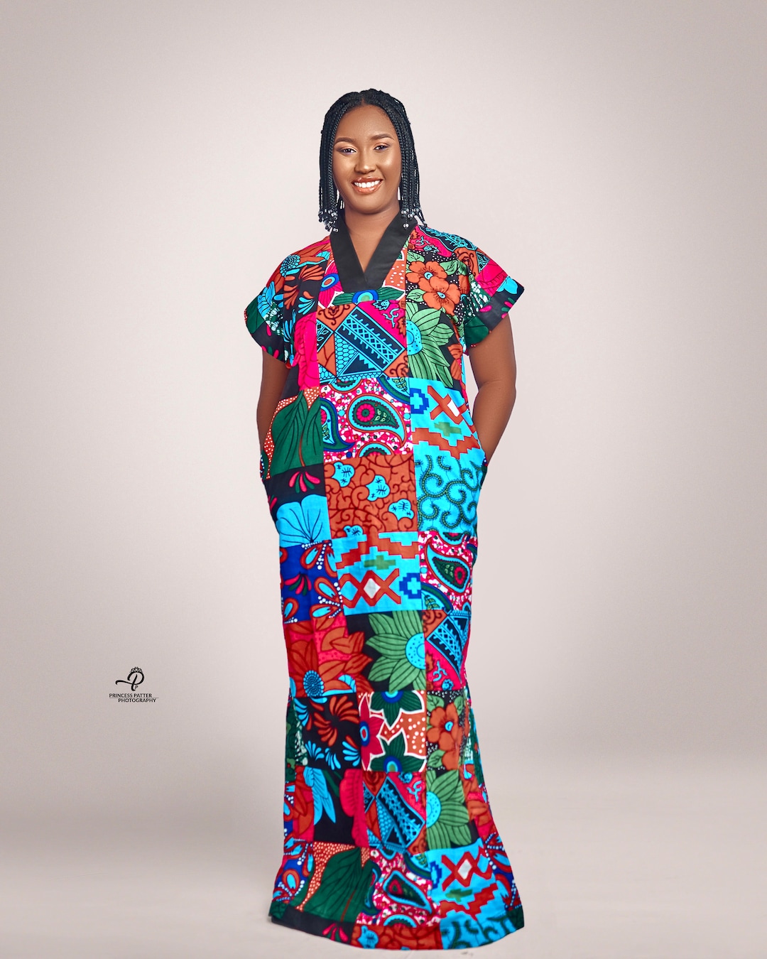 Africa Print Ankara Maxi Dress