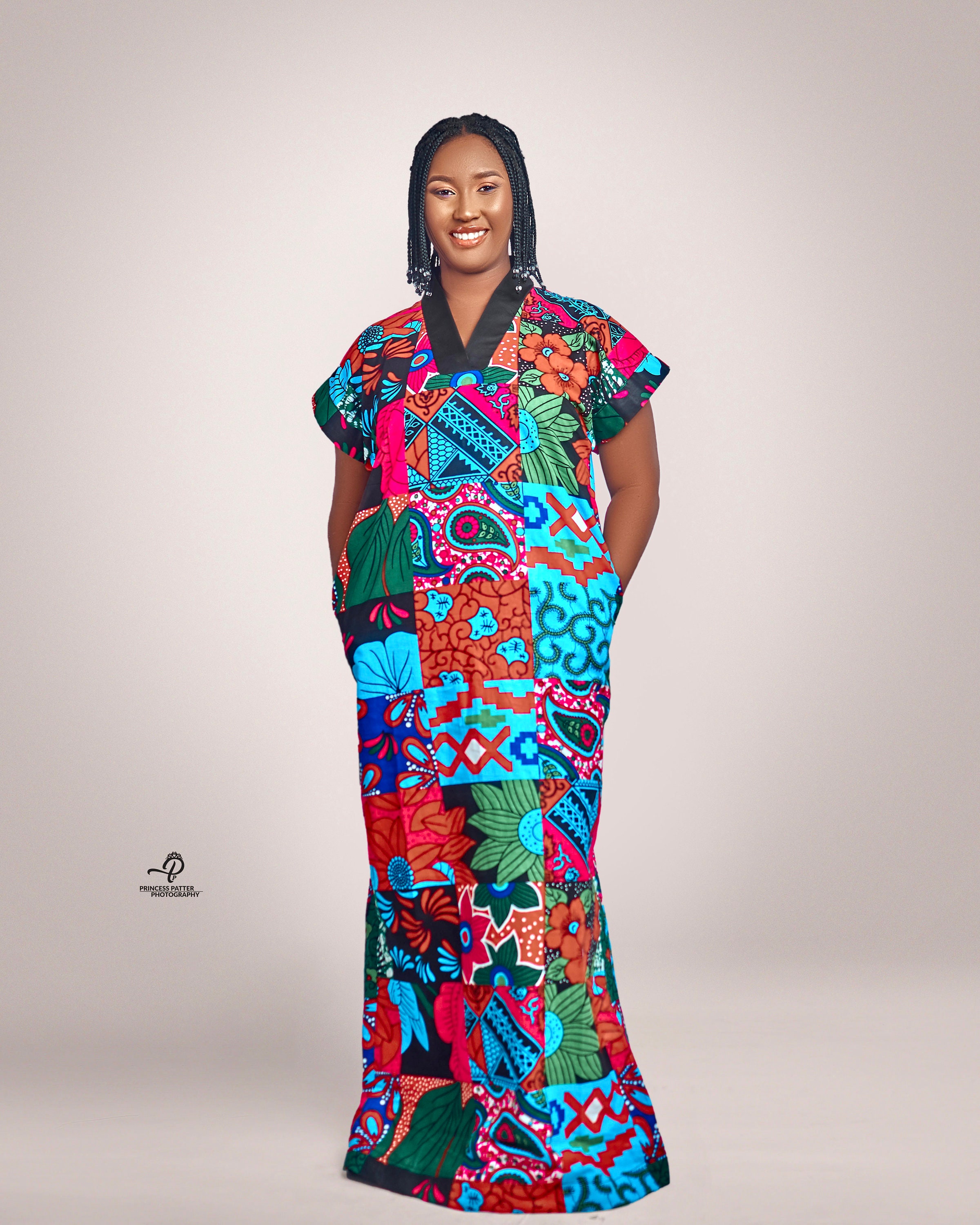 Africa Print Ankara Maxi Dress