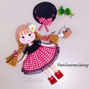 ALMILA doll pattern in English language (ingilizce dilinde)