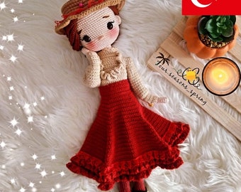 FERIDE doll pattern in Türkçe language (Türkçe Dilinde örgü tarifi)