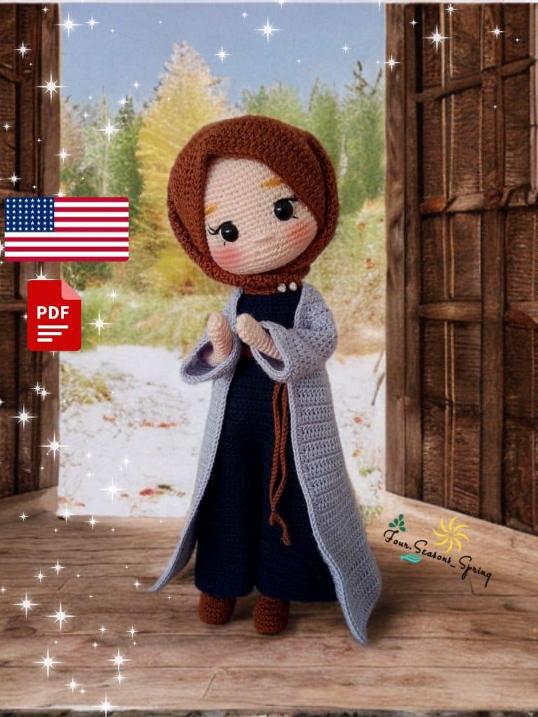 Kami Samira Pattern SAMIRA Toy Doll Crochet Pattern in English Language - Etsy