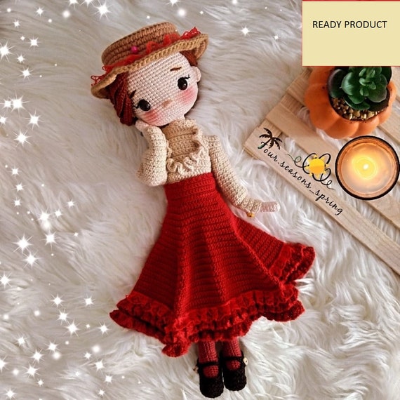 FERIDE Crochet Knitting Doll Toy Ready Product