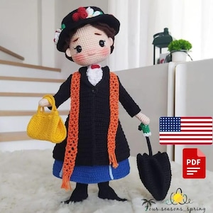 MARIA toy doll crochet pattern in English language