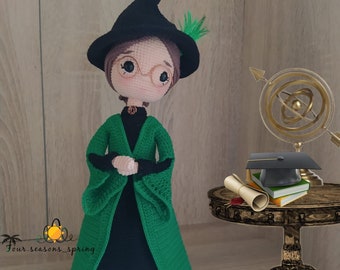 WIZARD knitting doll toy ready product (hazır ürün)