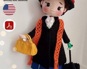 MARIA toy doll crochet pattern in English language