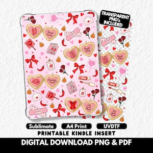 Smut Romantasy Kindle Cover Printable Insert, Sublimation Design (Digital Download PNG PDF)