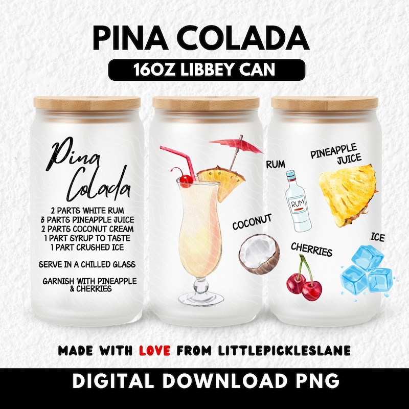Pina colada becher - Etsy.de