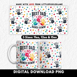Diseños PNG para sublimación del Día del Padre, tazas de café para papás, impresiones digitales para tazas de té, 11 oz, 12 oz, 15 oz, el mejor papá del mundo, papá primerizo