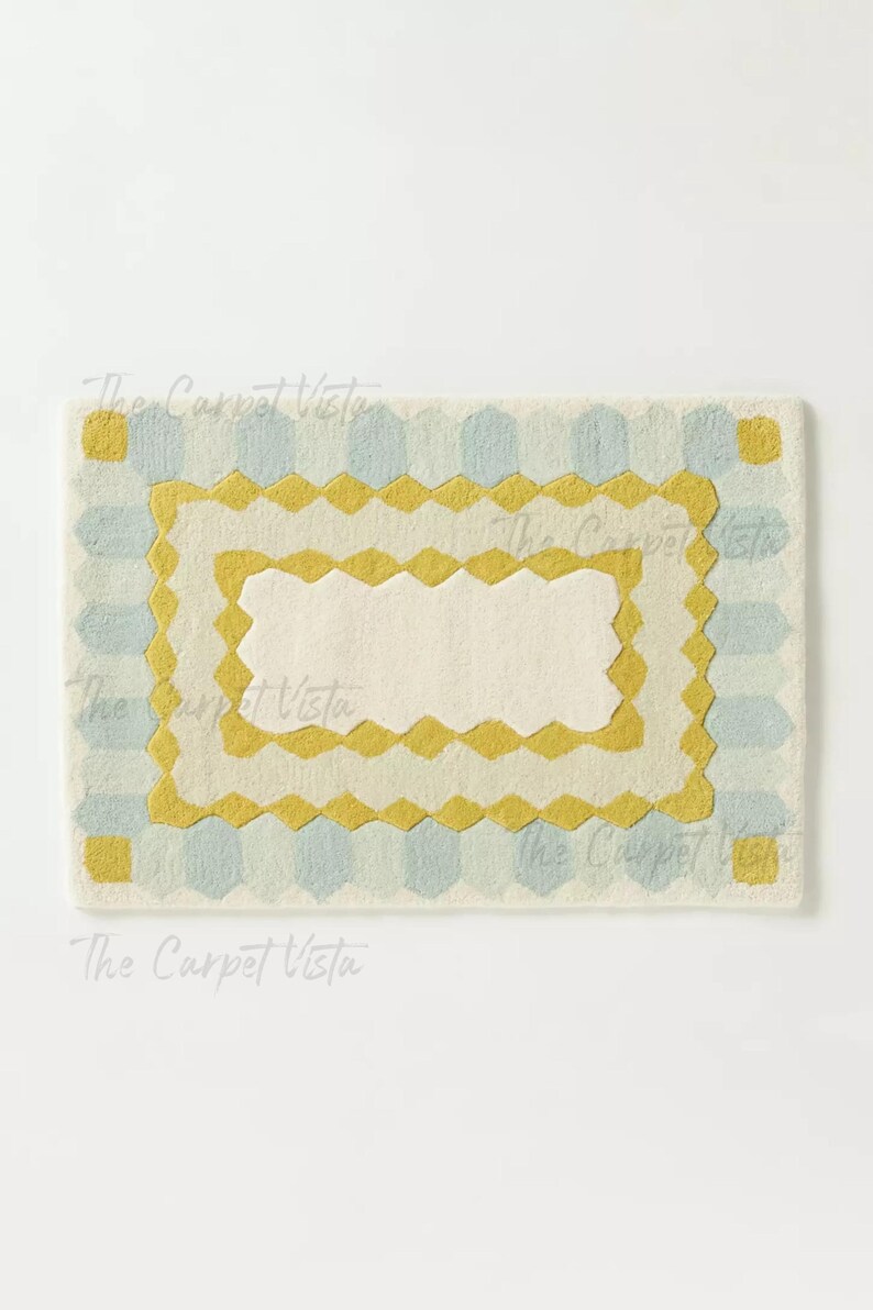 Hand Tufted Ryleigh Rugs Modern Pattern Soft Yellow Color Tufted Rug ...