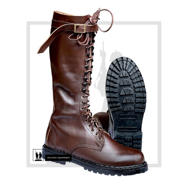 Handgemachte Braune Leder Single Schnalle US Boot mit Gummisohle, Reiten Stiefel, Unisex Fashion Boots in allen Größen