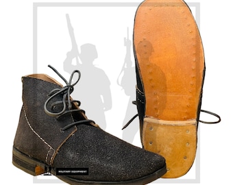 Bottes basses en cuir brut noir, bottes en cuir faites à la main pour hommes et femmes, bottes de mode, bottes de l'armée, toutes les tailles et personnalisations disponibles