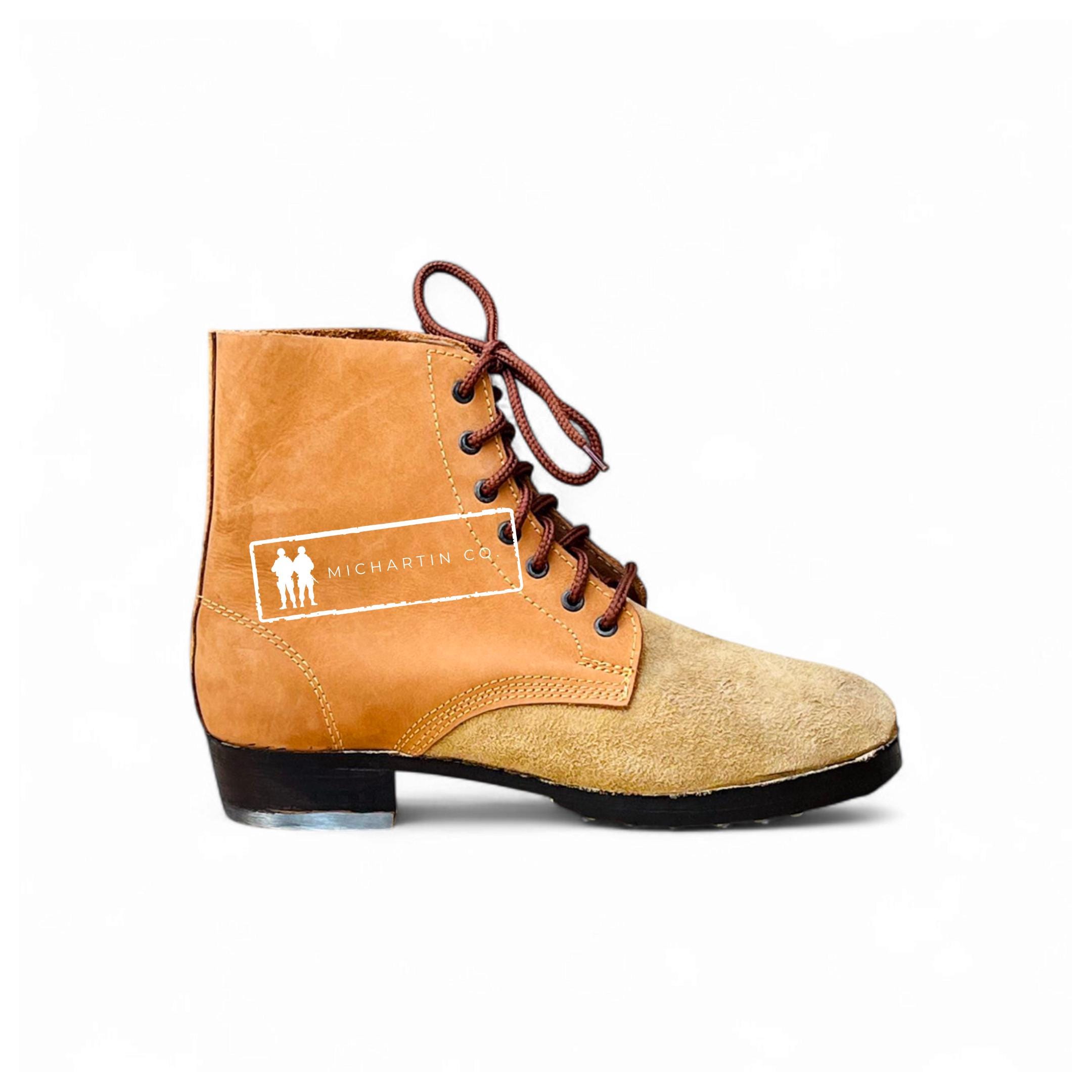 Handmade Leather Hobnail Boots: German Texled Style  display picture 1