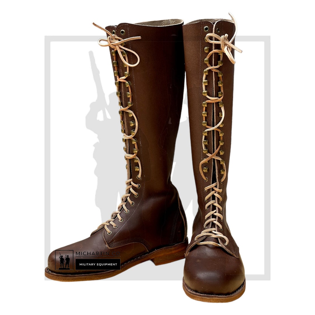 Brown Leather Long Boots Horse Riding Boots Handmade Leather Boots for Men and Women Fashion