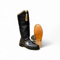 Black Leather Hessian Boots: Golden Tassel Parade Riding Boots product logo