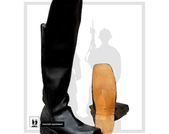 Black Leather Long Boots | Revolutionary Boots | Riding Boots | US Boots | Unisex Boots | Fashion Boots | Handmade Boots For Men And Women