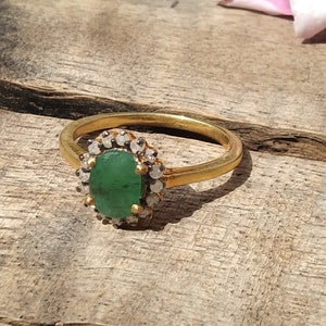 Emerald Ring, Handmade Women's Ring, Turkish Handmade Ring, Authentic Ring, Ottoman Ring, Ladies Ring, 925k Sterling Silver, Gift For Her