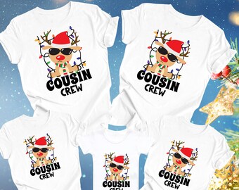 Reindeer Cousin Crew Christmas Matching Shirts | Matching Christmas Shirt | Family Christmas T-Shirt | Christmas Reindeer | Cousin Shirts