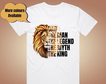 Father's Day Shirt | Dad Gift | The Man The Legend The Myth The King T-Shirt | Dad Funny Shirt | Birthday Christmas Gift for Dad
