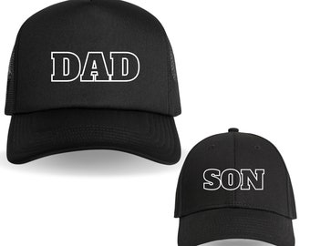 Dad and Son Matching Hats | Father's Day | Birthday for him | Father's Day Gift | Dad and Son Caps | Christmas Gift | Trucker Cap | Kids Hat