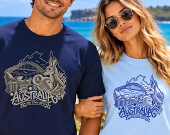 Australia T-Shirt, Australian Souvenir Shirt, Kangaroo Koala Tee, Sydney Australia Shirt, Aussie Animal T-Shirt, Land Down Under Gift