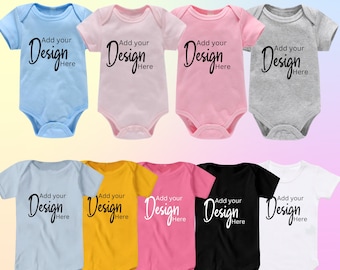 Personalised Onesie | Design Your Own | Custom | Announcements | Baby Gift | Printed Onesie Bodysuit