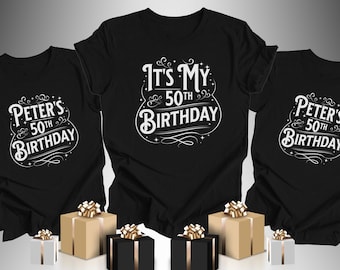 Personalised Birthday Crew T-Shirts | Matching Family Tees