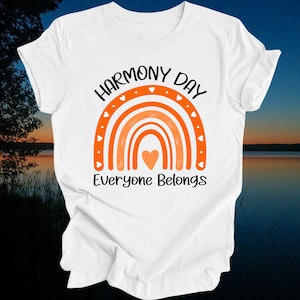 Harmony Day T-shirt Harmony Day March Shirt Unisex Harmony Shirt Kids School Harmony T-Shirt Adult Harmony Shirt March 21st 2024 zdjęcie 1