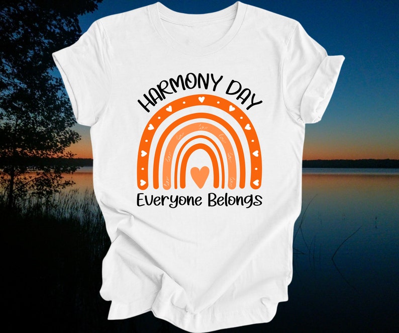 Harmony Day T-shirt Harmony Day March Shirt Unisex Harmony Shirt Kids School Harmony T-Shirt Adult Harmony Shirt March 21st 2024 zdjęcie 1