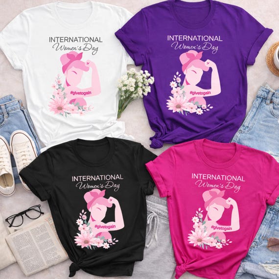 Tシャツ(半袖/袖なし) International Women's Day Tee Amazon.com: International Women's Day IWD 2026 8 March Floral T