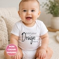Personalised Onesie | Design Your Own | Custom | Announcements | Baby Gift | Printed Onesie Bodysuit product logo