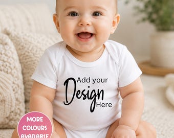 Personalised Onesie | Design Your Own | Custom | Announcements | Baby Gift | Printed Onesie Bodysuit