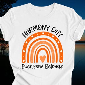 Harmony Day Shirt for Schools | Everyone Belongs T-Shirt | Harmony Week 2026 | Multicultural Shirt