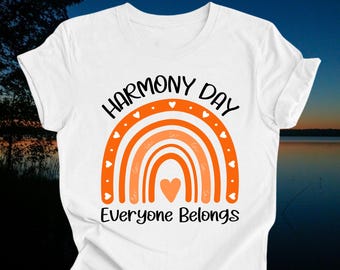 Harmony Day Shirt for Schools | Everyone Belongs T-Shirt | Harmony Week 2026 | Multicultural Shirt