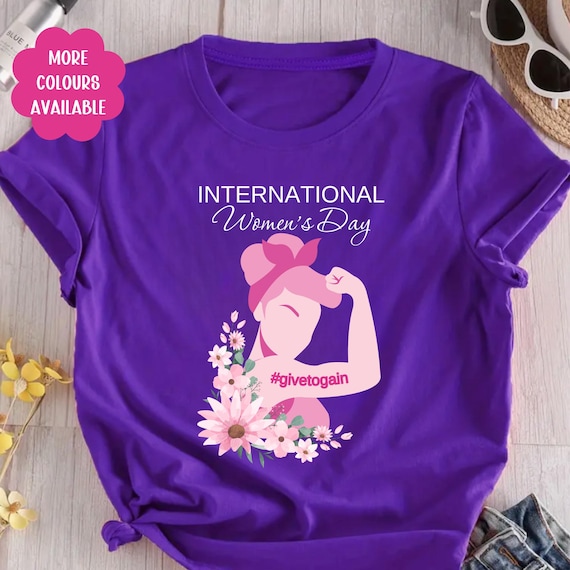 Tシャツ(半袖/袖なし) International Women's Day Tee International Women's Day T-shirt | Empowered Women Graphic Tee - Etsy