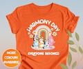 Harmony Day T-shirt | Harmony Day March Shirt |  Orange Harmony Shirt | Kids School Harmony T-Shirt | Adult Harmony Shirt | Everyone Belongs product logo
