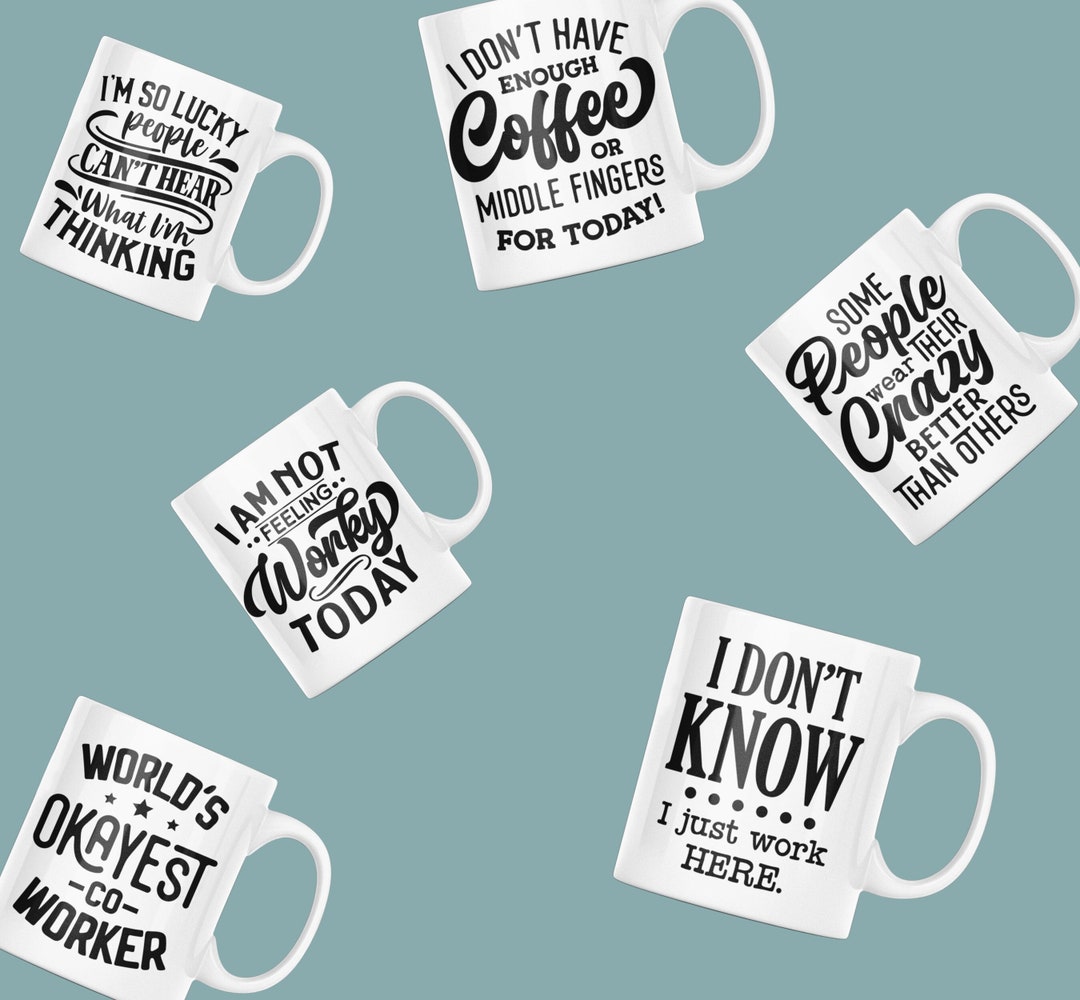 Work Funny Meme Mugs Colleague Gift Gift for Work Friend Etsy Australia