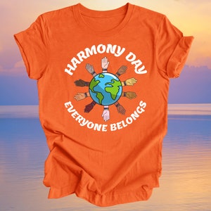 Harmony Day T-shirt Harmony Day March Shirt Unisex Orange Shirt Kids School Harmony T-Shirt Adult Harmony Shirt March 21st 2024 image 1