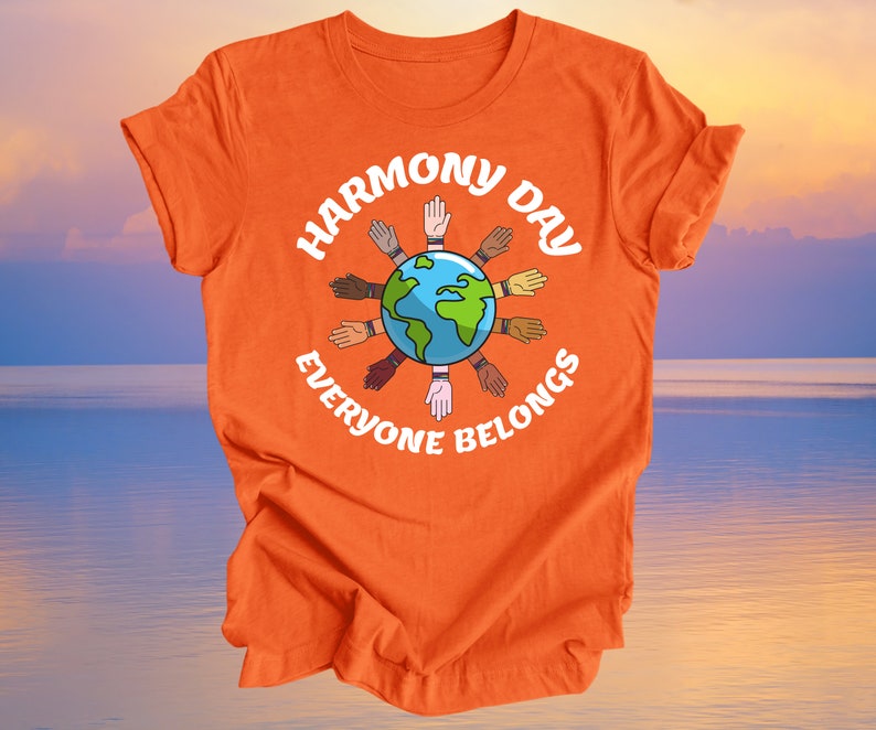 Harmony Day T-shirt Harmony Day March Shirt Unisex Orange Shirt Kids School Harmony T-Shirt Adult Harmony Shirt March 21st 2024 image 1