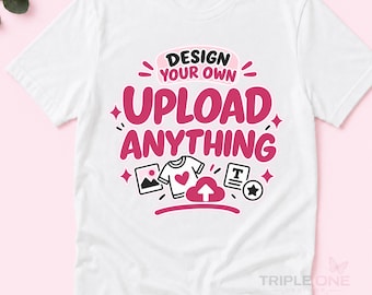 Custom T-Shirt Australia, Design Your Own Shirt, Upload Any Image Logo or Text, Personalised Adult Kids Tee or Baby Onesie